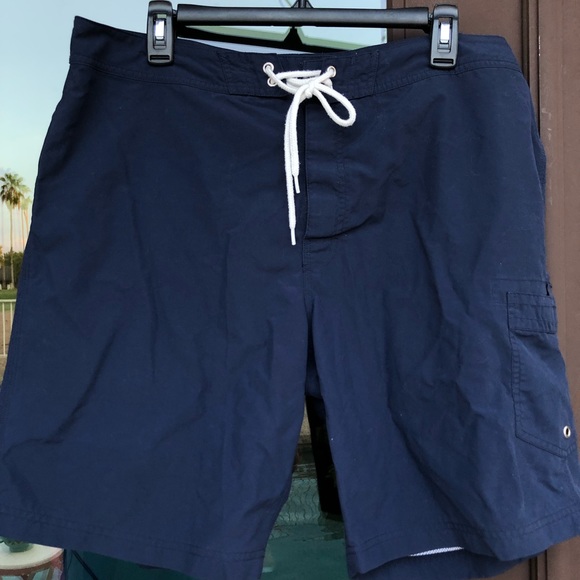 J. Crew Navy Blue Boardshorts Swim Trunks 35 - Picture 1 of 9